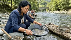 Navelgas, il paese dove l’oro scorre nel fiume: cos’è davvero il bateo